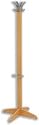 Acorn Laser Hat and Coat Stand with Umbrella Ring and Grey Hooks H1550mm Oak Ref 355151