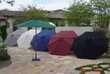 9ft Wood Market Umbrella - Green