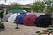 9ft Wood Market Umbrella - Green