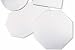 24 x 16 Long Octagon (6) Sided Acrylic Mirror Trays - 848-24
