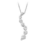 14kt. White Gold, 1/2 ct.tw. Certified Colorless Diamond Journey Pendant