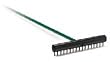 Accuform Ace 17 Bunker Rake with 54 Hollow Fiberglass Handle