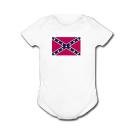 CONFEDERATE FLAG - Flag Series - White, Blue or Pink Onesie / Baby T-shirt