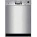 Bosch DLX Dishwasher, 5 program, 52 dB, delay start, dial control, Stainless Steel - ...