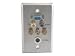 Impact Acoustics - Wall plate - HD-15, RCA X 3, 4 pin mini-DIN, F connector, mini-phone stereo 3.5 mm - stainless steel - 1-gang
