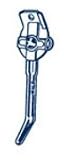 KICKSTAND WALD #67-20 REAR 20in