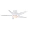 Casablanca C35G11H Isotope Snow White Flush Mount 44" Ceiling Fan with Light & Remote Control