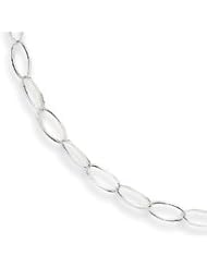 Sterling Silver Fancy Link Necklace QH1108-42"
