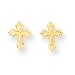 Brand new 14k Polished Cross Post Childrens Earrings on sales