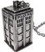 David Tenant Matt Smith Police Box Tardis Pendent Necklace (Silver-3D)