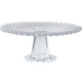 Ambiance Beaded Glass 10-1/2-Inch Large Cake Stand