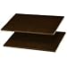 Easy Track RS1423-T Shelves, 24-Inch, Truffle, 2-Pack