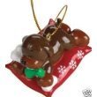 Webkinz Figurine - Holiday Ornament - BEST PRESENT DOG
