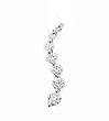 14k White Gold & Diamond Journey Pendant (0.50ctw)