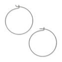 Gunmetal-plated brass made 25mm plain kidney and 24 gauge Earwire. Sold per pkg of 10 pairs
