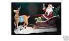 Solar Reindeer and Santa on Sleigh- Outdoor & Indoor Light Up Decoration