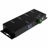 IMAGE OF Startech Black Metal Mountable Rugged Industrial Superspeed Usb Hub External