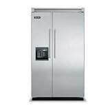 Viking 48 in Built In Professional Side by Side Refrigerator w/ Ice and Water Dispenser - VISB483DSS