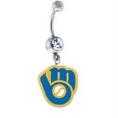 Milwaukee Brewers MLB Sexy Belly Navel Ring