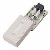 Cables To Go - 03834 - CAT5E Surface Mount Box 1-Port Ivory