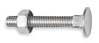 Battalion 1XNB1 Carriage Bolt, L 1 3/4 In, PK 12