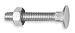 Battalion 1XNB1 Carriage Bolt, L 1 3/4 In, PK 12