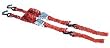 Valley 53510 Tie Down 6' x 1" Wide with hooks, Aero w/Red webbing, Pair Pack