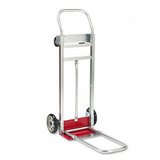 SAFCO PRODUCTS / SAF4074 / Three-Way Convertible Hand Truck Cart, 500-600lb Cap, 20-1/4 x 48, Aluminum/Red / Sold as 1 EA