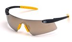 Desperado Safety Glasses Black, Lens, Banana Mirror, Uom Each