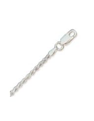 Sterling Silver 16 inch 1.5mm Diamond Cut Rope Chain Necklace