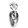 Aluminum Fleur de Lis Ice Scoop