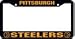 Pittsburgh Steelers NFL Chrome License Plate Frame