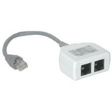 Cables to Go 2-Port Splitter/Combiner - Network splitter - RJ-45 (M) - RJ-45 (F) - gray
