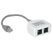 Cables to Go 2-Port Splitter/Combiner - RJ-45 (M) - RJ-45 (F) - gray