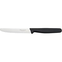 Victorinox Cutlery 4-1/4-Inch Steak Knife, Wavy,Black Poly Handle