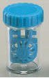 OptiSafe - Barrel style contact lens case - BLUE 3 pack