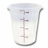 Round Storage Container 6 and 8 Quart Lid White