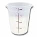 Round Storage Container 6 and 8 qt. Lid White