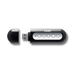 Coby MP3 Player with 512MB Flash Memory and USB Drive, Black, #MP200-512 - 1 Ea