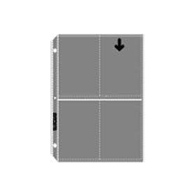 Archivalware Polypropylene Photo Album Pages, 4 mil, Holds 8 Prints 4 X 5, Pack of 100.