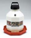 Miller Poultry Fountain Waterer White Red 3 Gallon - PPF-3