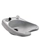 Marble 3000 White Shampoo Bowl with 550 Faucet and Spray Hose