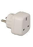 3 pin to 2 pin UK to Europe Adapter