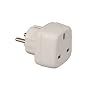 3 pin to 2 pin UK to Europe Adapter