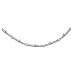 9.5 Double Strand Bead Anklet - 14K White Gold