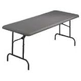 ICEBERG ENTERPRISES / ICE65227 / Indestruc-tables too rectangular folding table, 72 x 30, charcoal finish top / Sold as 1 EA