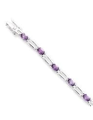 Sterling Silver Amethyst Bracelet