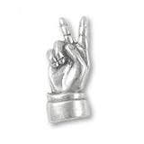 Peace Hand Sign Lapel Pin