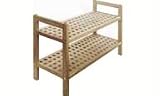 Walnut Wooden Shoe Rack - Stacking from PRIME FURNISHING
