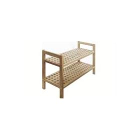 Walnut Wooden Shoe Rack - Stacking